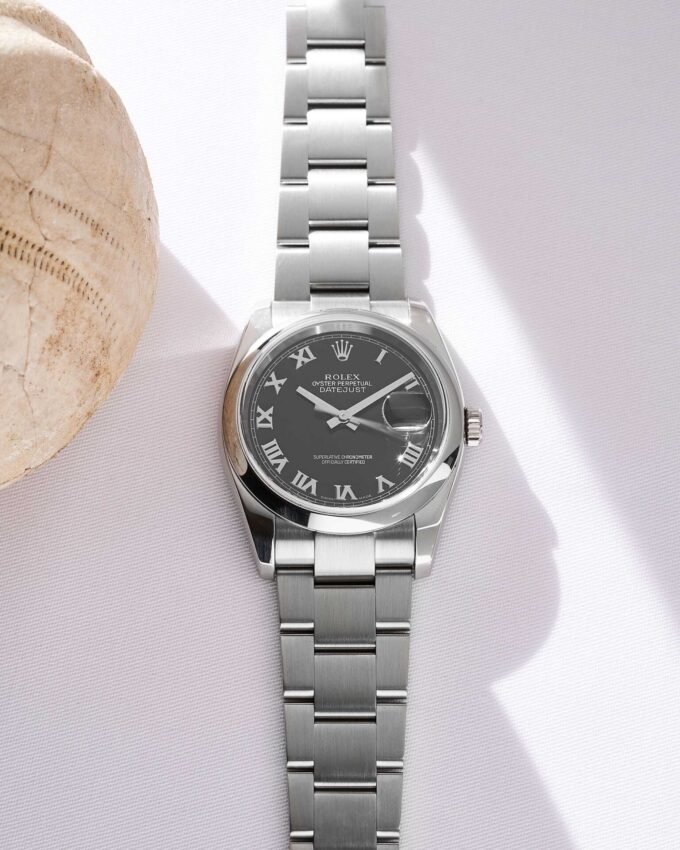 Rolex Datejust 36mm Black Roman